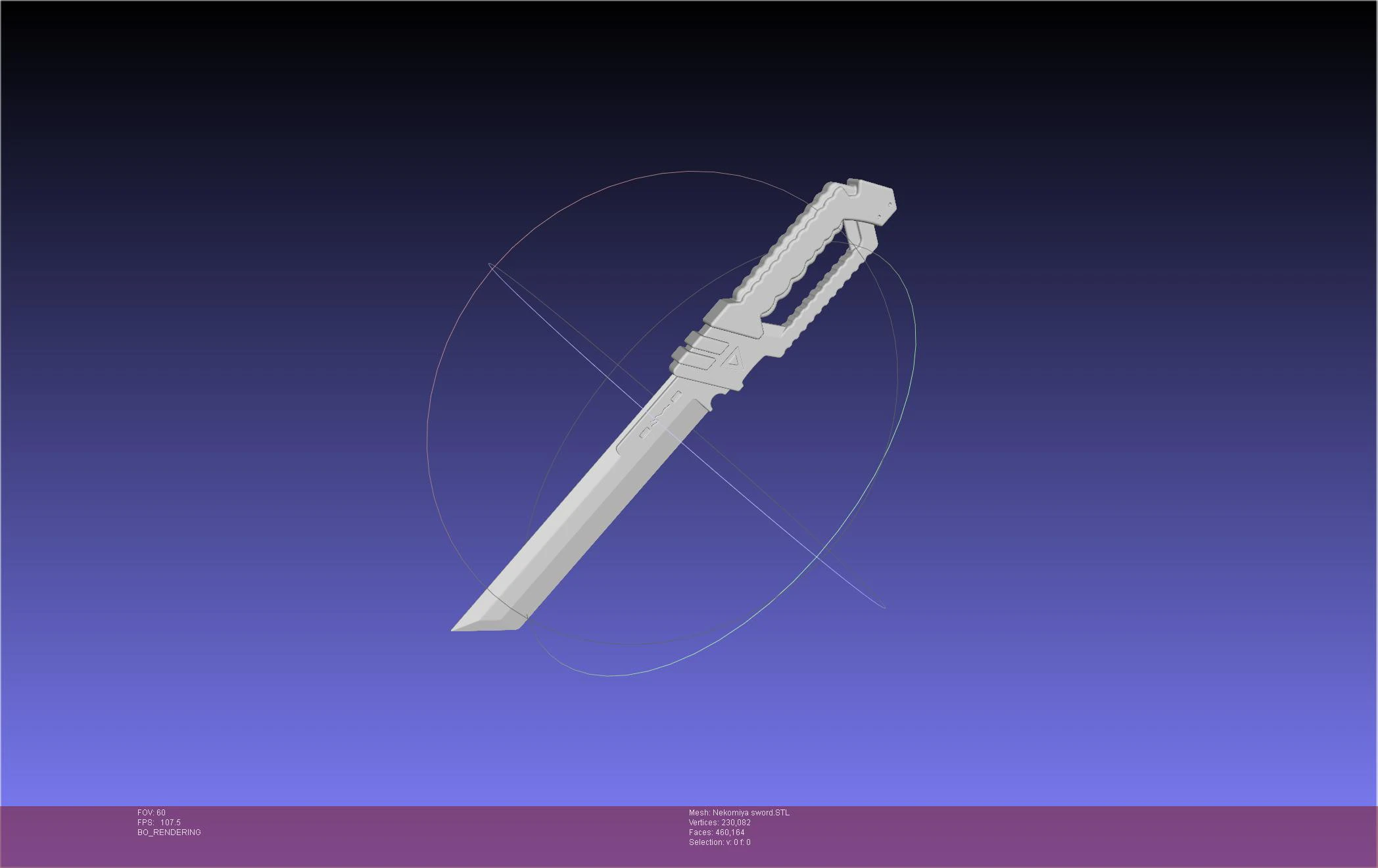 Zenless Zone Zero Nekomiya Mana Sword 3D Print Model .c4d .max .obj .3ds .fbx .stl .blend