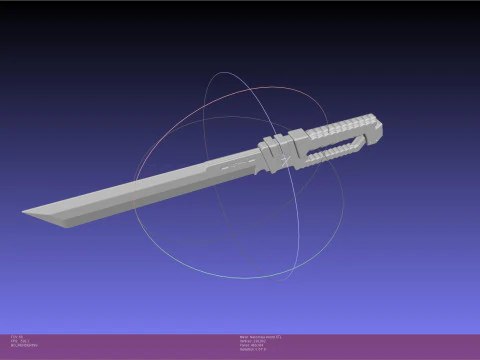 Zenless Zone Zero Nekomiya Mana Sword 3D Print Model