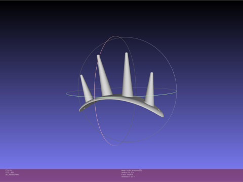 Helltaker Lucifer Headgear 3D Print Model