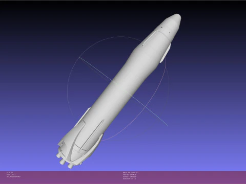 Ракетна мініатюра Stoke Space Nova 3D Принт Модель