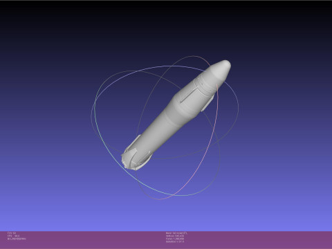Stoke Space Nova Rocket Miniature 3D Принт Модель