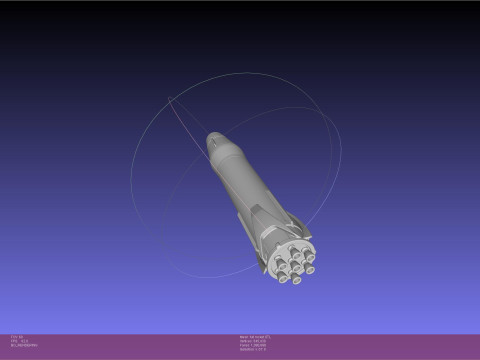 Stoke Space Nova Rocket Miniature 3D Принт Модель