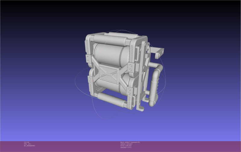 Zenless Zone Zero Soldier 11 Backpack 3D प्रिंट मॉडल .c4d .max .obj .3ds .fbx .stl .blend 