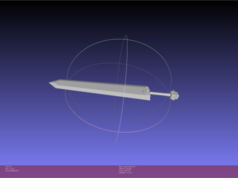 Berserk Guts Sword Modello di stampa 3D