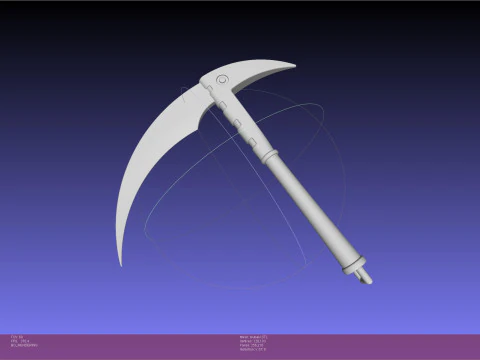 Soul Eater Black Star Chain Scythe Tsubaki 3D Print Model