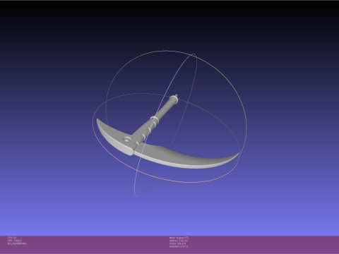 Soul Eater Black Star Chain Scythe Tsubaki 3D Print Model