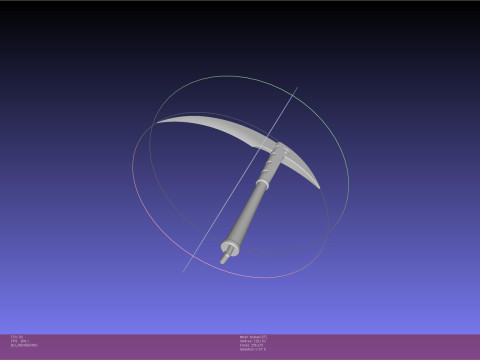 Soul Eater Black Star Chain Scythe Tsubaki 3D Print Model