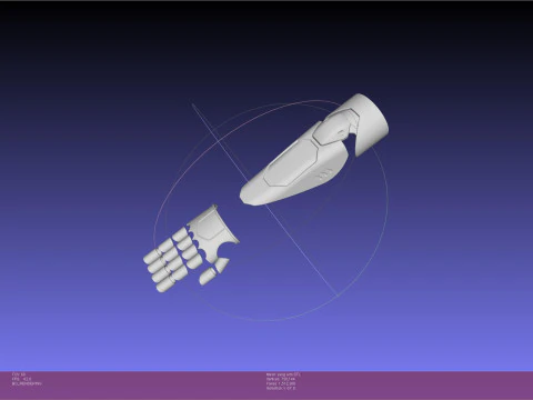 RWBY Yang Arm Cover 3D Print Model