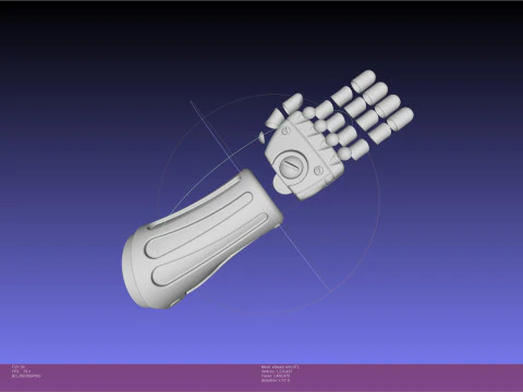 Fullmetal Alchemist Edward Kol Kapağı 3D Baskı Modeli