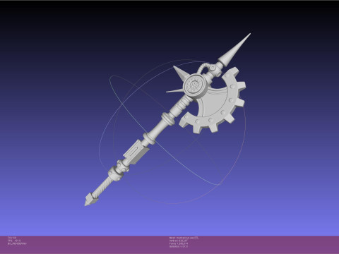 Warhammer Mechanicus Axe 3D Baskı Modeli