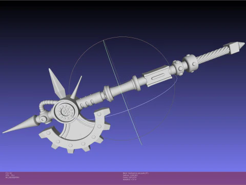 Warhammer Mechanicus Axe 3D Print Model