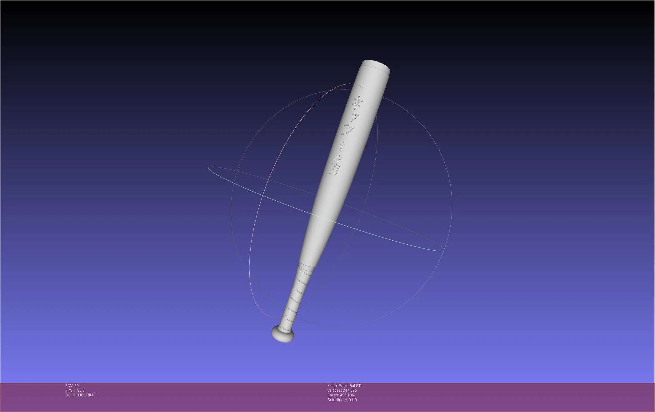 Dandadan Seiko Ayase Bat 3D Print Model .c4d .max .obj .3ds .fbx .stl .blend