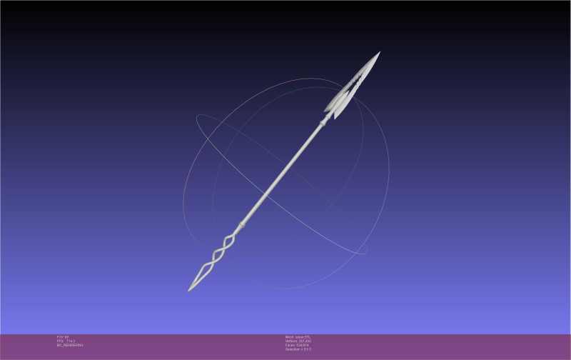 Evangelion Spear Of Cassius 3D Print Model .c4d .max .obj .3ds .fbx .stl .blend