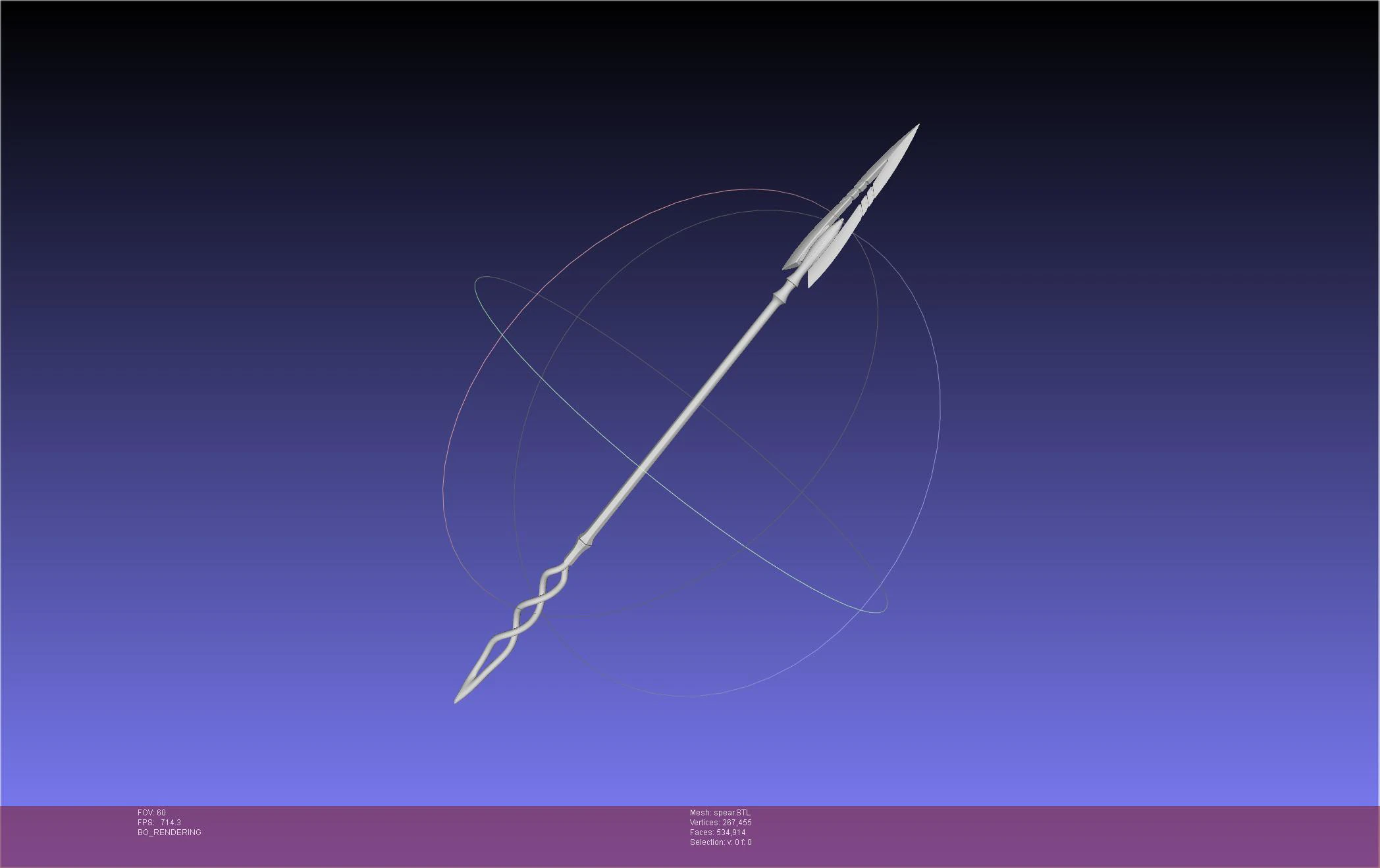 Evangelion Spear Of Cassius 3D Print Model .c4d .max .obj .3ds .fbx .stl .blend 
