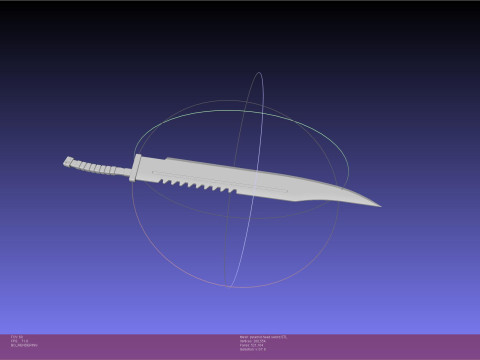 Pyramid Head Sword 3D Print Model