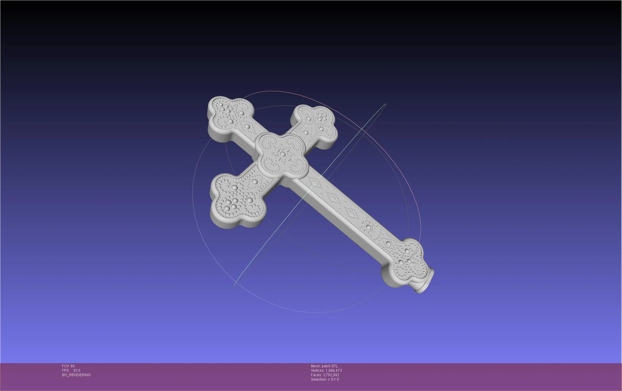 Murder Drones Patch Cross USB Stick Hull 3D Print Model .c4d .max .obj .3ds .fbx .stl .blend 