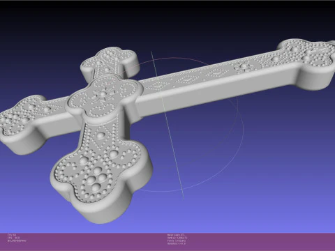 Murder Drones Patch Cross USB Stick Hull 3D Print Model