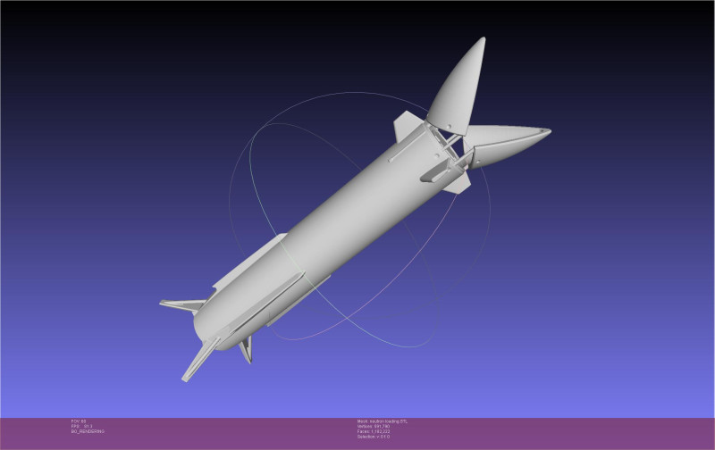Rocket Lab Neutron Updated Version 3D 打印模型 .c4d .max .obj .3ds .fbx .stl .blend