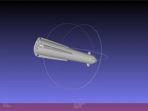 Rocket Lab Neutron 更新バージョン 3Dプリントモデル