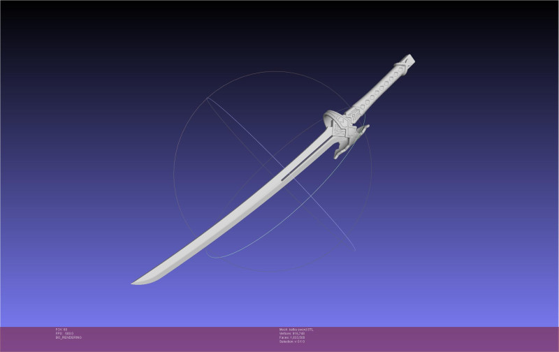 Honkai Star Rail Kafka Sword 3Dプリントモデル .c4d .max .obj .3ds .fbx .stl .blend 
