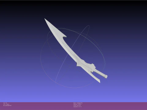 RWBY Cinder Fall Midnight Sword 3D Print Model