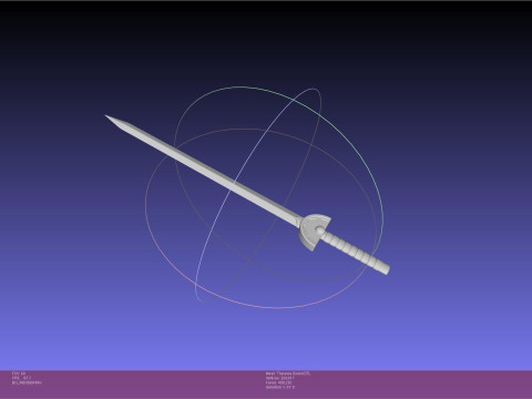 Re Zero Theresia Van Astrea Sword 3D-Druckmodell