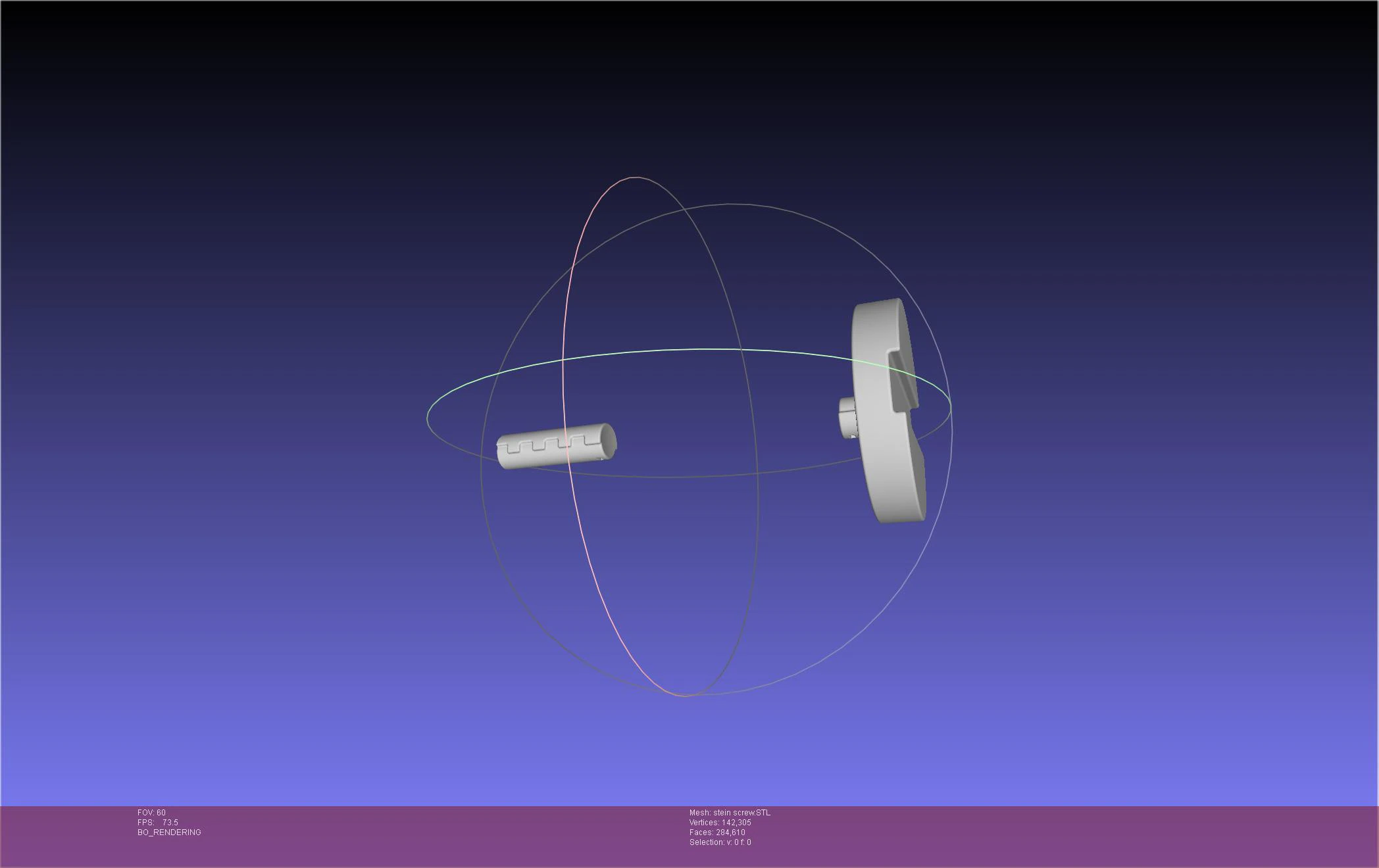 Soul Eater Dr Stein Head Screw 3D Print Model .c4d .max .obj .3ds .fbx .stl .blend 