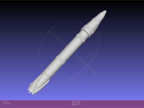 Stoke Space Nova Rocket Updated Version 3Dプリントモデル