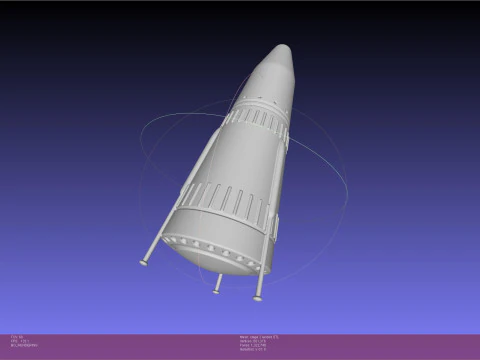 Stoke Space Nova Rocket Updated Version 3D Print Model