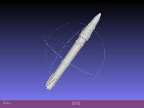 Stoke Space Nova Rocket Updated Version 3Dプリントモデル