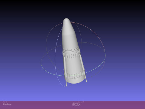 Stoke Space Nova Rocket Updated Version 3Dプリントモデル