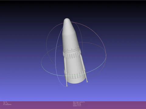 Stoke Space Nova Rocket Updated Version 3D Print Model