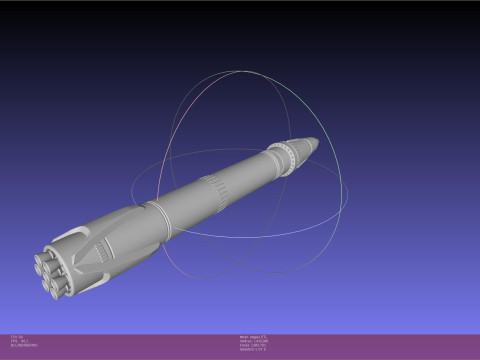 Stoke Space Nova Rocket Updated Version 3Dプリントモデル