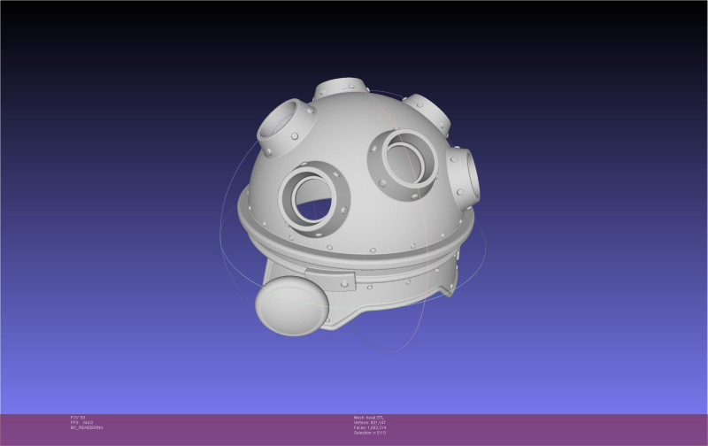 Ultrakill Gutterman Helmet 3Dプリントモデル .c4d .max .obj .3ds .fbx .stl .blend 