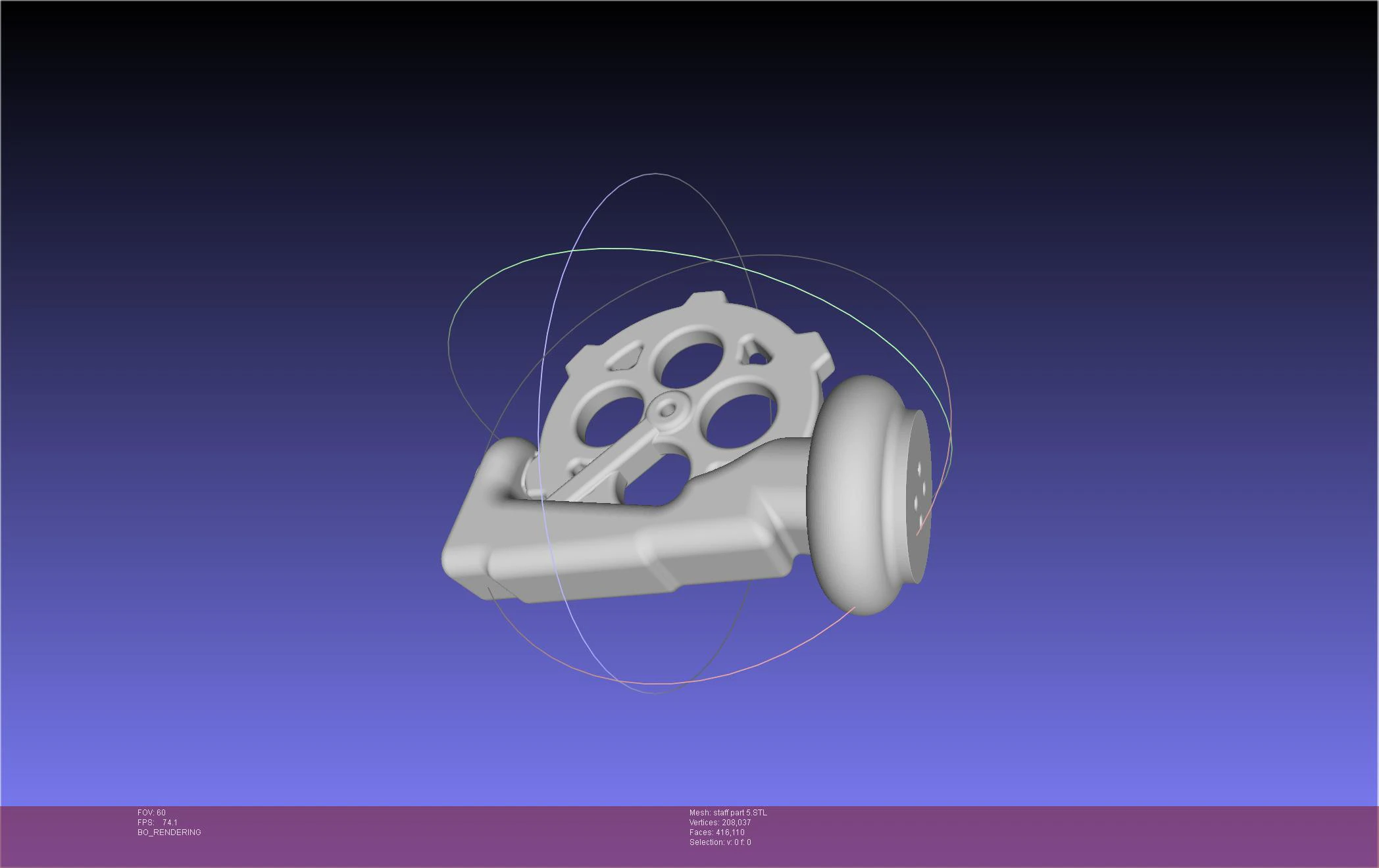 Arcane Ekko Staff 3D Print Model .c4d .max .obj .3ds .fbx .stl .blend