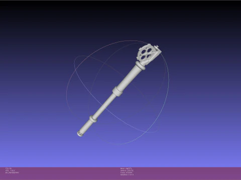 Arcane Ekko Staff 3D Print Model
