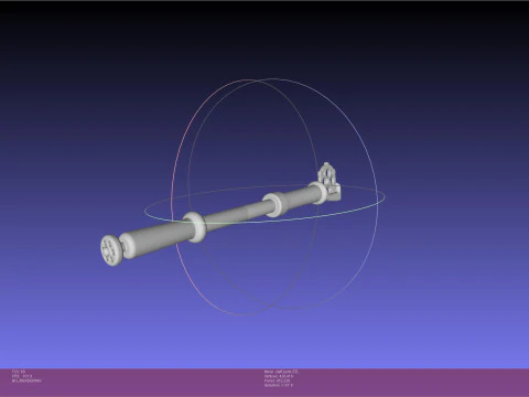Arcane Ekko Staff 3D Print Model