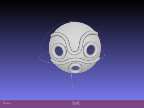 Mononoke Mask Model Cetak 3D