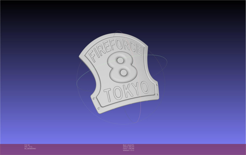 Fire Force Helmet Shield Sign Modelo de impresión 3D .c4d .max .obj .3ds .fbx .stl .blend 