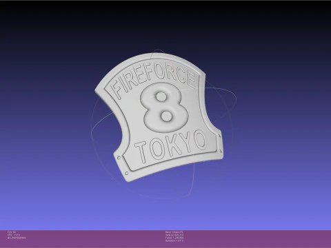 Znak tarczy hełmu strażackiego Model do druku 3D