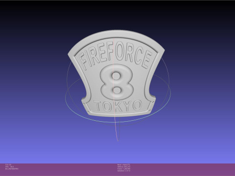 Fire Force Helmet Shield Sign Modelo de impresión 3D