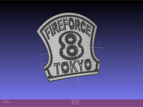 Fire Force Helmet Shield Sign Modelo de impresión 3D