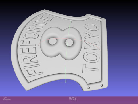 Fire Force Helmet Shield Sign Modelo de impresión 3D