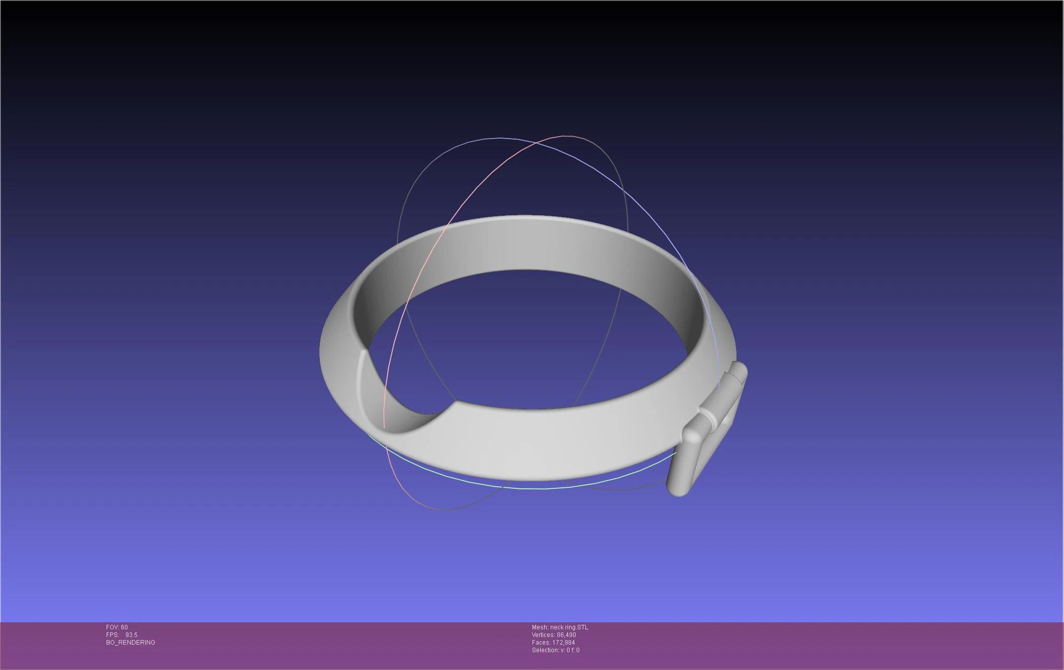 Made In Abyss Reg Neck Ring 3D Print Model .c4d .max .obj .3ds .fbx .stl .blend