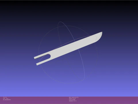 Ręka człowieka z piłą łańcuchową Katana Model do druku 3D