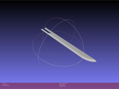 Chainsaw Man Katana Man Arm Model Cetak 3D
