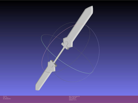 Dr Stone Tsukasa Double Sword 3D Print Model