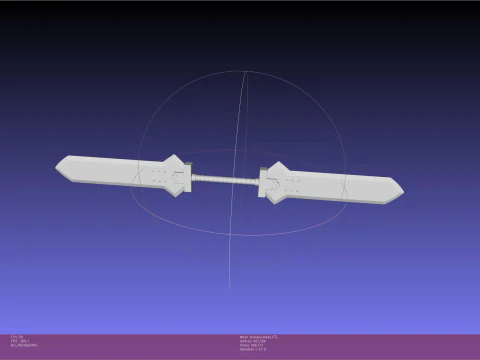 Dr Stone Tsukasa Double Sword 3D Print Model