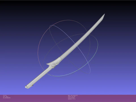 Sword Art Online ALO Klein Katana Modèles 3D en vedette