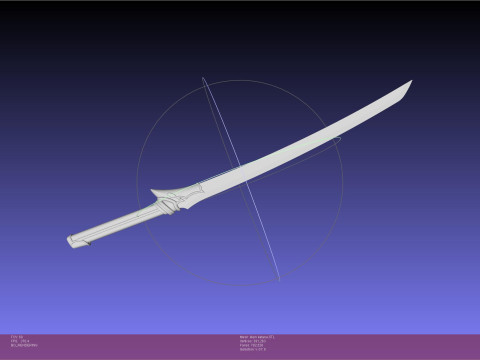 Sword Art Online ALO Klein Katana 3D 프린트 모델